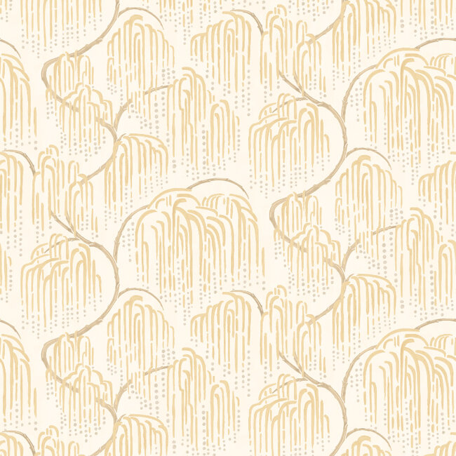Dutch Wallcoverings Dutch Wallcoverings - Hanashi - Shizu Buttercream - Vliesbehang - 10m x 50cm - HAN50136W
