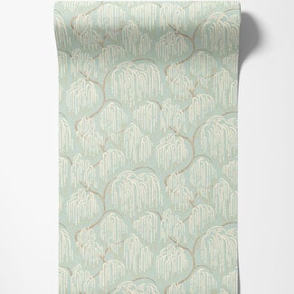 Dutch Wallcoverings Dutch Wallcoverings - Hanashi - Shizu Seafoam - HAN50138W