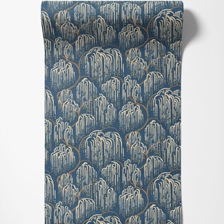 Dutch Wallcoverings Dutch Wallcoverings - Hanashi - Shizu Cobalt - HAN50139W
