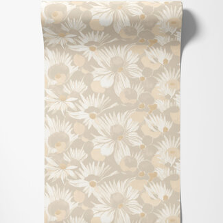 Dutch Wallcoverings Dutch Wallcoverings - Hanashi - Suiren Champagne - HAN50142W