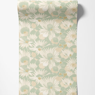 Dutch Wallcoverings Dutch Wallcoverings - Hanashi - Suiren Misty Mint - HAN50143W