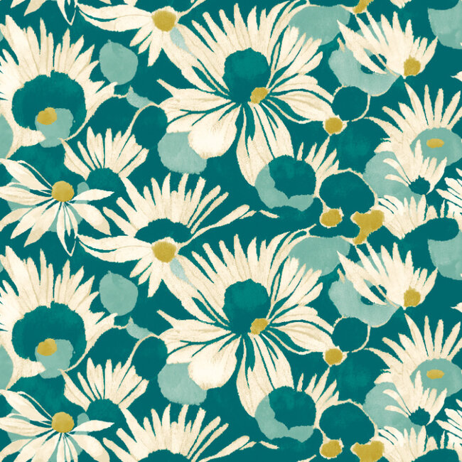 Dutch Wallcoverings Dutch Wallcoverings - Hanashi - Suiren Peacock - Vliesbehang - 10m x 50cm - HAN50144W