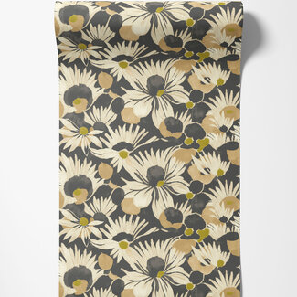 Dutch Wallcoverings Dutch Wallcoverings - Hanashi - Suiren Ebony - HAN50146W