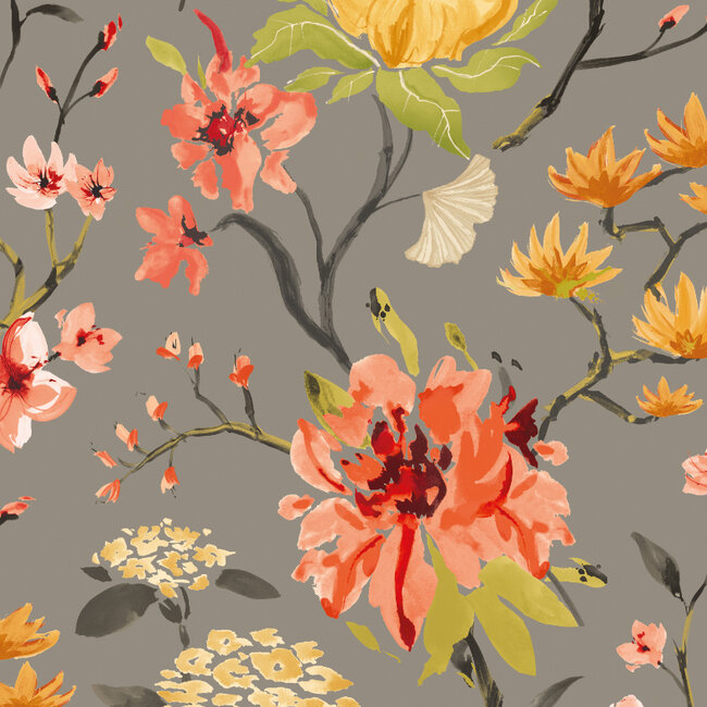 Dutch Wallcoverings Dutch Wallcoverings - Hanashi - Saku Spice Mix - Vliesbehang - 10m x 50cm - HAN50151W