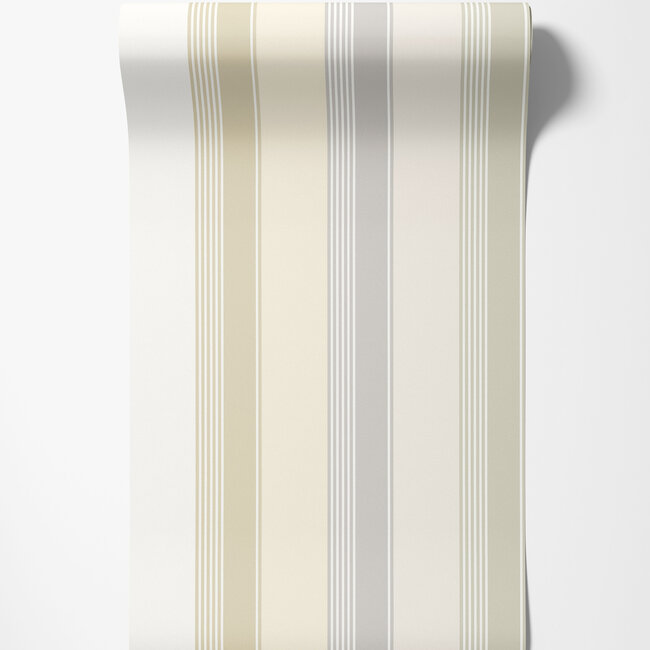 Dutch Wallcoverings Dutch Wallcoverings - FC Laid Bare- Multi Stripe Linen  - Vliesbehang - 10m x 50cm - LBK50109W