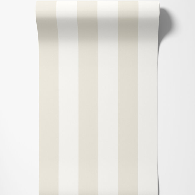 Dutch Wallcoverings Dutch Wallcoverings - FC Laid Bare- Bloc Stripe Porcelain - Vliesbehang - 10m x 50cm - LBK50113W