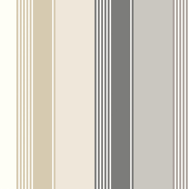 Dutch Wallcoverings Dutch Wallcoverings - FC Laid Bare- Multi Stripe Slate Mix - Vliesbehang - 10m x 50cm - LBK50120W