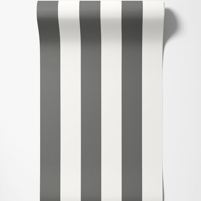 Dutch Wallcoverings Dutch Wallcoverings - FC Laid Bare- Bloc Stripe Midnight - Vliesbehang - 10m x 50cm - LBK50123W