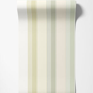Dutch Wallcoverings Dutch Wallcoverings - FC Laid Bare- Multi Stripe Pistachio Mix - LBK50139W