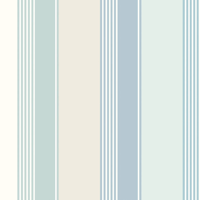 Dutch Wallcoverings Dutch Wallcoverings - FC Laid Bare- Multi Stripe Wild Water - Vliesbehang - 10m x 50cm - LBK50161W