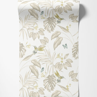 Dutch Wallcoverings Dutch Wallcoverings - FC Laid Bare- Hummingbird Pearl - LBK50114W