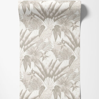 Dutch Wallcoverings Dutch Wallcoverings - FC Laid Bare- Jungle Cheetah Gilver - LBK50116W