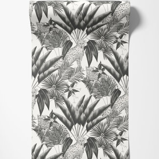 Dutch Wallcoverings Dutch Wallcoverings - FC Laid Bare- Jungle Cheetah Raven - LBK50122W