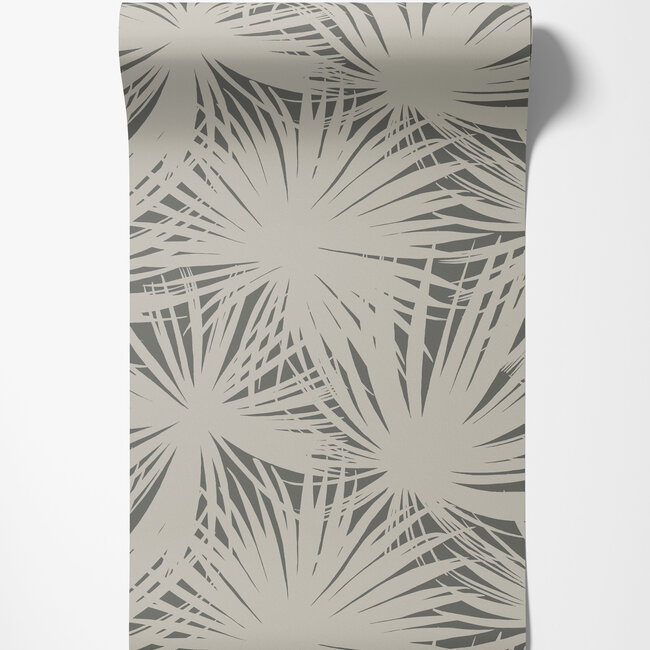 Dutch Wallcoverings Dutch Wallcoverings - FC Laid Bare- Palm Silhouette Shadow - Vliesbehang - 10m x 50cm - LBK50125W