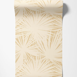 Dutch Wallcoverings Dutch Wallcoverings - FC Laid Bare- Palm Silhouette Peanut - LBK50128W