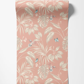 Dutch Wallcoverings Dutch Wallcoverings - FC Laid Bare- Hummingbird Rosewood - LBK50136W