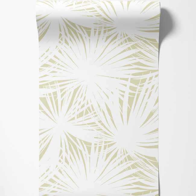 Dutch Wallcoverings Dutch Wallcoverings - FC Laid Bare- Palm Silhouette Moss - Vliesbehang - 10m x 50cm - LBK50146W