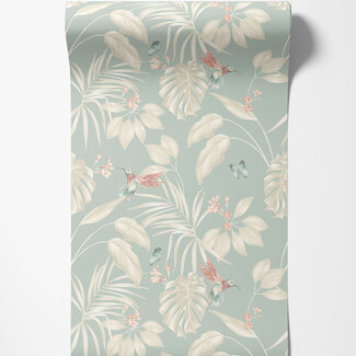 Dutch Wallcoverings Dutch Wallcoverings - FC Laid Bare- Hummingbird Rich Duckegg - LBK50155W