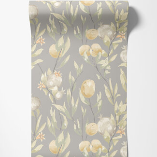 Dutch Wallcoverings Dutch Wallcoverings - FC Laid Bare- Pomegranate Trail Seal - LBK50110W