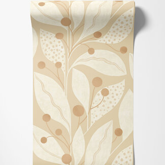 Dutch Wallcoverings Dutch Wallcoverings - FC Laid Bare- Berry Dot Shortbread - LBK50132W