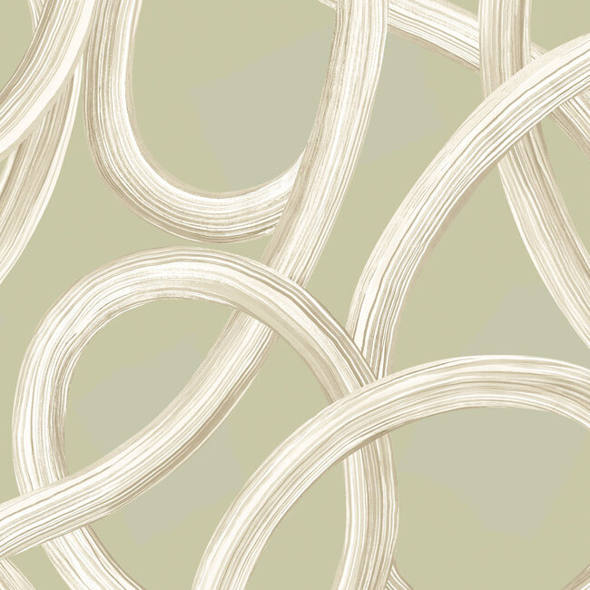 Dutch Wallcoverings Dutch Wallcoverings - FC Laid Bare- Twisted Geo Moss - Vliesbehang - 10m x 50cm - LBK50142W