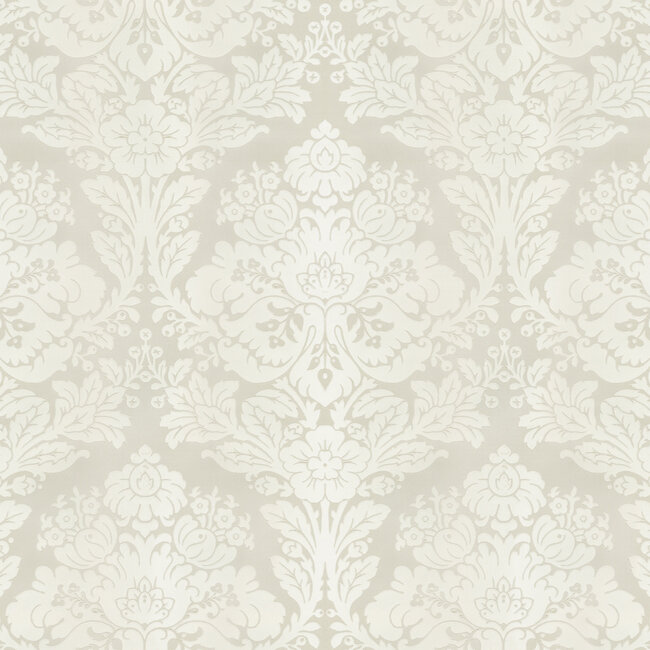 Dutch Wallcoverings Dutch Wallcoverings - FC New Tekko medaillon wit - Vliesbehang - 10m x 106cm - 20003