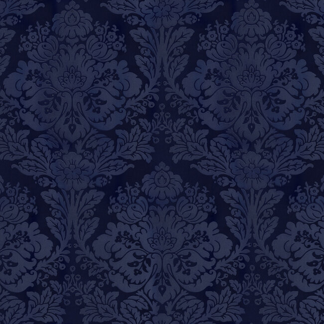 Dutch Wallcoverings Dutch Wallcoverings - FC New Tekko medaillon blauw - Vliesbehang - 10m x 106cm - 20004