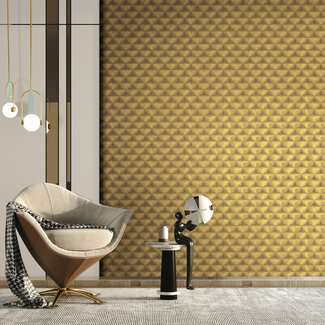 Dutch Wallcoverings Dutch Wallcoverings - FC New Tekko blokje goud - 20015