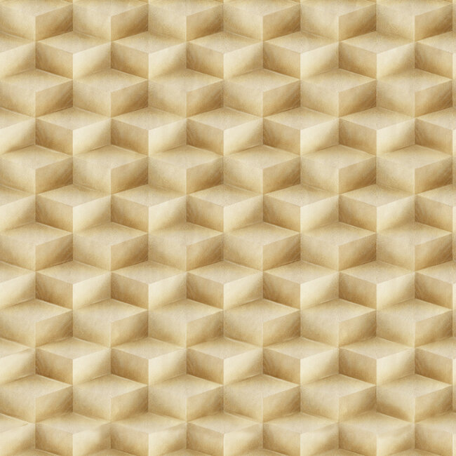 Dutch Wallcoverings Dutch Wallcoverings - FC New Tekko blokje beige - Vliesbehang - 10m x 106cm - 20016