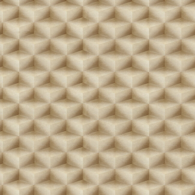 Dutch Wallcoverings Dutch Wallcoverings - FC New Tekko blokje beige - Vliesbehang - 10m x 106cm - 20017