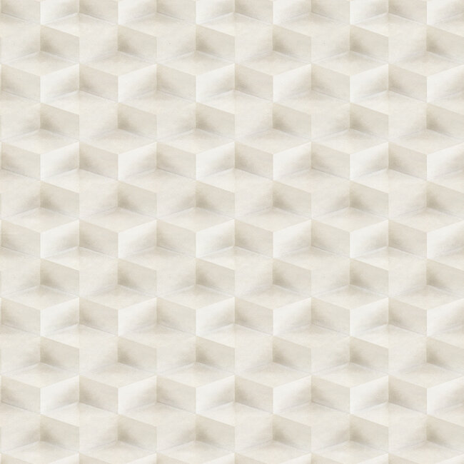 Dutch Wallcoverings Dutch Wallcoverings - FC New Tekko blokje lichtgrijs - Vliesbehang - 10m x 106cm - 20020