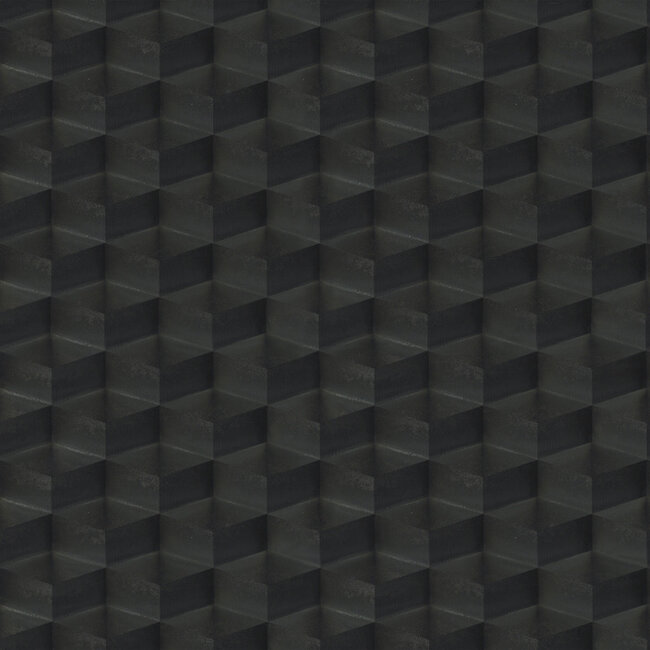 Dutch Wallcoverings Dutch Wallcoverings - FC New Tekko blokje zwart - Vliesbehang - 10m x 106cm - 20022