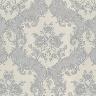 Dutch Wallcoverings Dutch Wallcoverings - FC New Tekko medaillon grijs/zilver - 20025