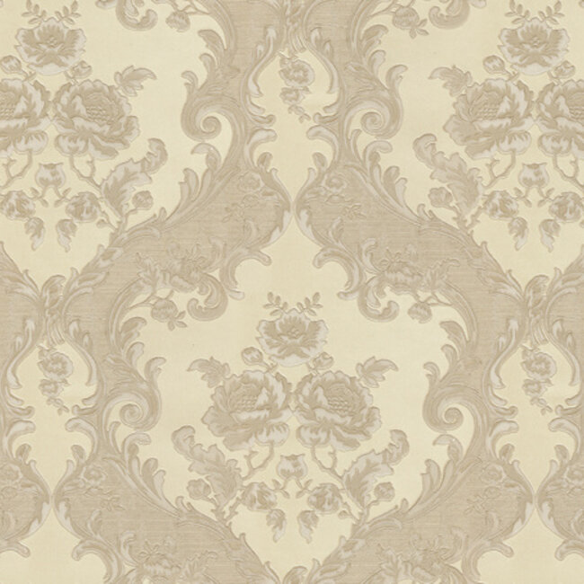 Dutch Wallcoverings Dutch Wallcoverings - FC New Tekko medaillon beige - Vliesbehang - 10m x 106cm - 20030