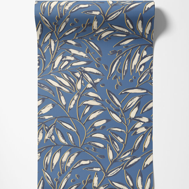 Dutch Wallcoverings Dutch Wallcoverings - FC Riches of Nature- Lorena Vine Indigo - Vliesbehang - 10m x 50cm - RON50113W
