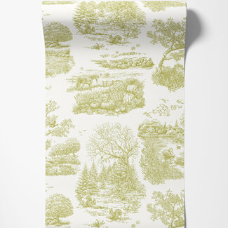 Dutch Wallcoverings Dutch Wallcoverings - FC Riches of Nature- Eve Toile Olive - RON50123W