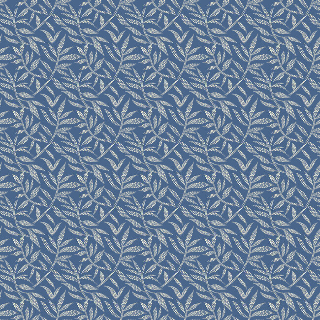 Dutch Wallcoverings Dutch Wallcoverings - FC Riches of Nature- Dotty Leaf Royal - Vliesbehang - 10m x 50cm - RON50143W