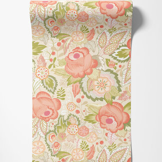 Dutch Wallcoverings Dutch Wallcoverings - FC Riches of Nature- Emily Rose Citrus Punch - RON50131W