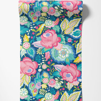 Dutch Wallcoverings Dutch Wallcoverings - FC Riches of Nature- Emily Rose Cornflower Mix - RON50135W