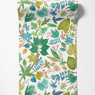 Dutch Wallcoverings Dutch Wallcoverings - FC Riches of Nature- Lush Leaves Fresh Fern - RON50116W