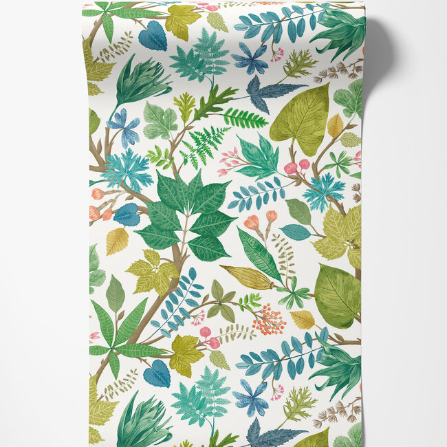 Dutch Wallcoverings Dutch Wallcoverings - FC Riches of Nature- Lush Leaves Fresh Fern - Vliesbehang - 10m x 50cm - RON50116W