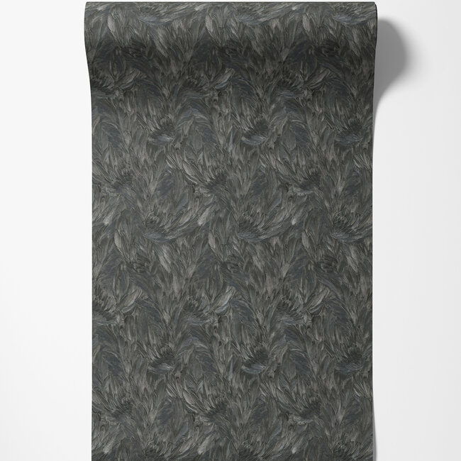 Dutch Wallcoverings Dutch Wallcoverings - FC Roberto Cavalli 9- veer zwart - Vliesbehang - 10m x 106cm - 21001