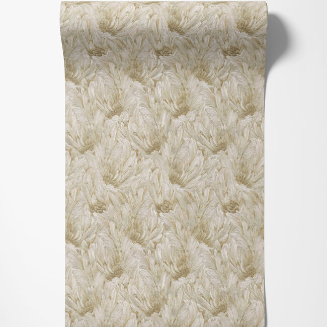 Dutch Wallcoverings Dutch Wallcoverings - FC Roberto Cavalli 9- veer beige - Vliesbehang - 10m x 106cm - 21002