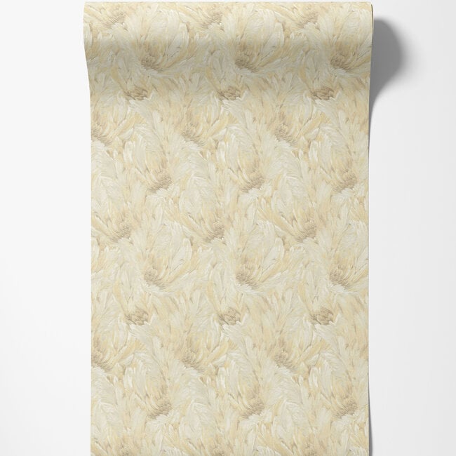 Dutch Wallcoverings Dutch Wallcoverings - FC Roberto Cavalli 9- veer creme - Vliesbehang - 10m x 106cm - 21004