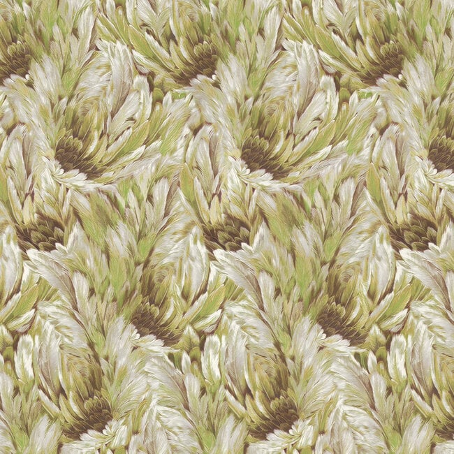 Dutch Wallcoverings Dutch Wallcoverings - FC Roberto Cavalli 9- veer groen - Vliesbehang - 10m x 106cm - 21008