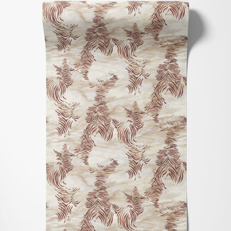 Dutch Wallcoverings Dutch Wallcoverings - FC Roberto Cavalli 9- zebra bruin - 21011