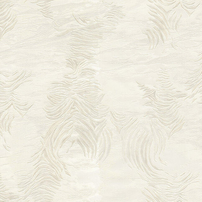 Dutch Wallcoverings Dutch Wallcoverings - FC Roberto Cavalli 9- zebra wit - Vliesbehang - 10m x 106cm - 21015