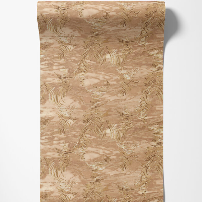 Dutch Wallcoverings Dutch Wallcoverings - FC Roberto Cavalli 9- zebra l.bruin - Vliesbehang - 10m x 106cm - 21019