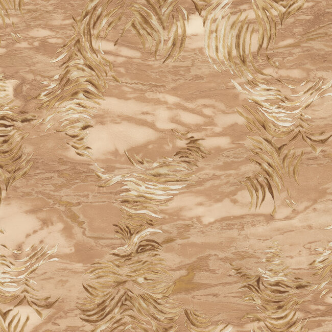 Dutch Wallcoverings Dutch Wallcoverings - FC Roberto Cavalli 9- zebra l.bruin - Vliesbehang - 10m x 106cm - 21019