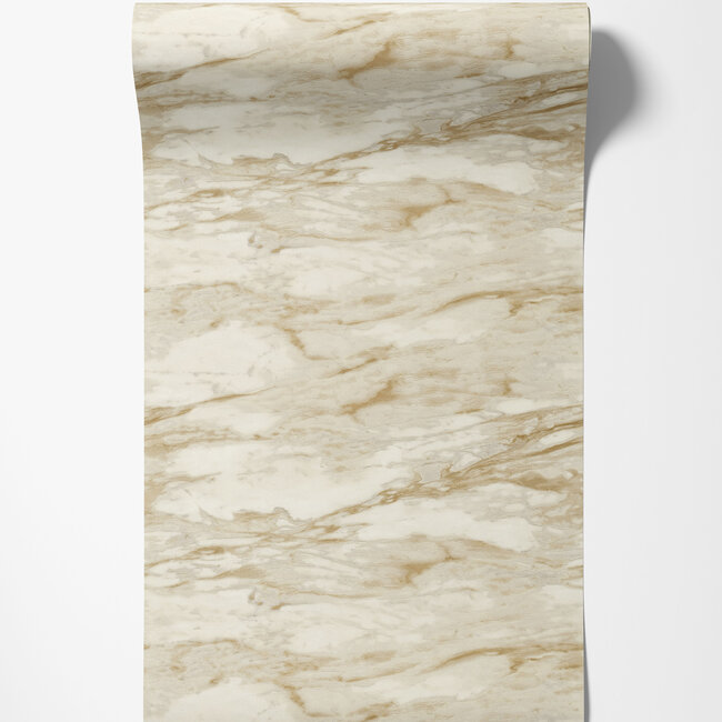 Dutch Wallcoverings Dutch Wallcoverings - FC Roberto Cavalli 9- marmer beige - Vliesbehang - 10m x 106cm - 21024